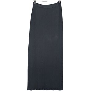 Sarah Pacini Ribbed knit maxi skirt with side slit